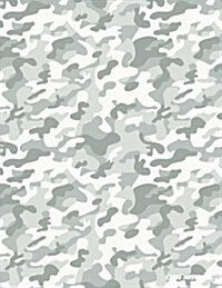 Camo Notebook: Light Gray Camouflage, 144 Pages (Paperback)