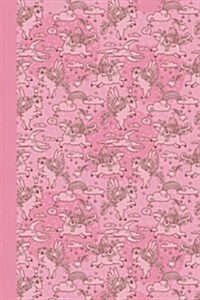 Journal: Baby Pegasus (Pink) 6x9 - Graph Journal - Journal with Graph Paper Pages, Square Grid Pattern (Paperback)