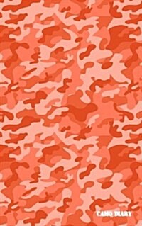 Camo Diary: Candy Orange Camouflage, 180 Pages (Paperback)