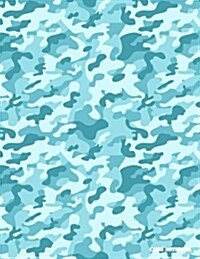 Camo Notebook: Arctic Blue Camouflage, 144 Pages (Paperback)