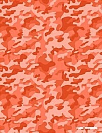 Camo Notebook: Candy Orange Camouflage, 144 Pages (Paperback)