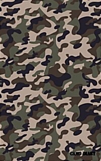 Camo Diary: Dark Camouflage, 180 Pages (Paperback)