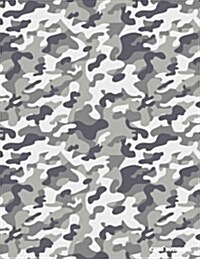 Camo Notebook: Dark Gray Camouflage, 144 Pages (Paperback)