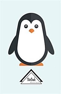 Notebook Bullet Journal Dot-Grid, Graph, Lined, Blank No Lined: Blue Penguin Cute Cartoon: Journal to Write In, Small Pocket Notebook Journal Diary, 1 (Paperback)