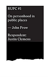 On Personhood in Public Places (Paperback)