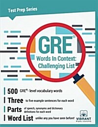GRE Words in Context: Challenging List (Paperback)