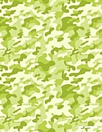 Camo Notebook: Olive Green Camouflage, 144 Pages (Paperback)