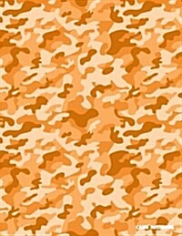 Camo Notebook: Orange Camouflage, 144 Pages (Paperback)