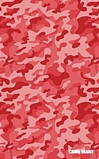 Camo Diary: Blood Red Camouflage, 180 Pages (Paperback)