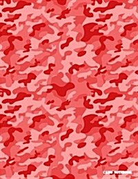 Camo Notebook: Blood Red Camouflage, 144 Pages (Paperback)
