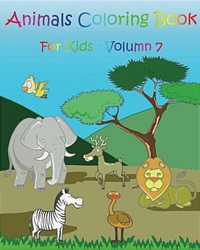 Animals Coloring Book for Kids: Zoo Happy Coloring Book (Paperback)