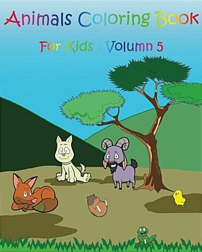 Animals Coloring Book for Kids: Zoo Happy Coloring Book (Paperback)