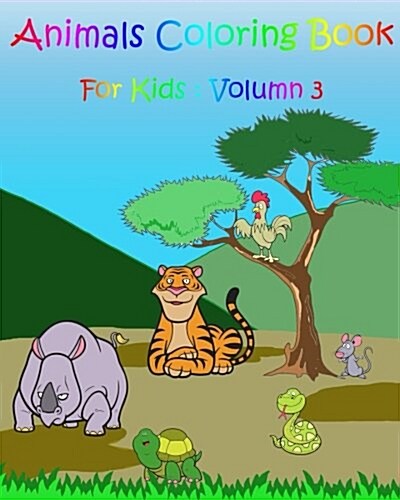 Animals Coloring Book for Kids: Zoo Happy Coloring Book (Paperback)