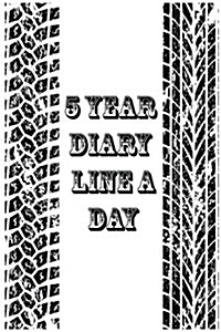 5 Year Diary Line a Day: 5 Years of Memories, Blank Date No Month (Paperback)