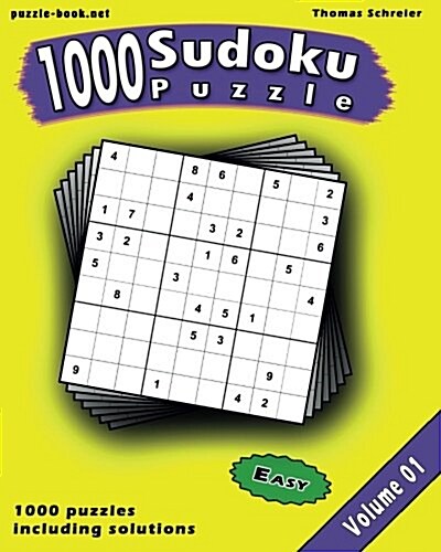 Sudoku: 1000 Easy 9x9 Sudoku, Vol. 1 (Paperback)