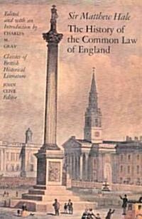 [중고] The History of the Common Law of England (Paperback, 2)
