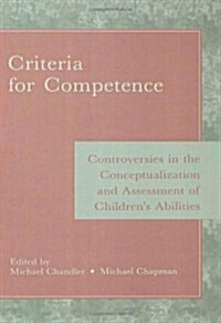 Criteria for Competence (Hardcover)