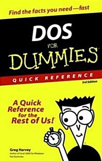 DOS for Dummies Quick Reference (Paperback, 3)