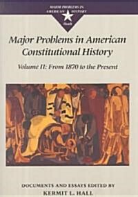 Major Problems in American Constitutional History (Paperback)