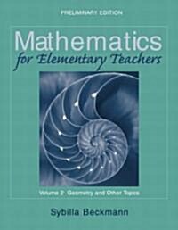 Mathematics for Elementary Teachers (Paperback, PCK)