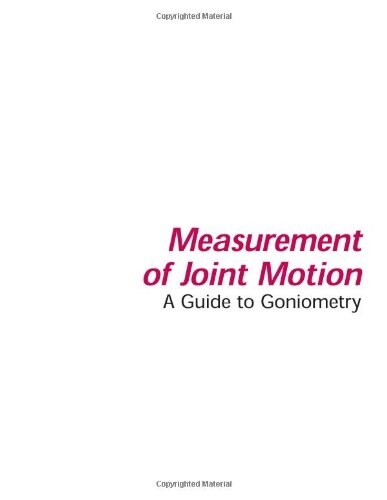 Measurement of Joint Motion (Paperback, 3rd, Spiral)