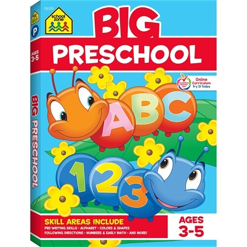 School Zone Big Preschool Workbook (Paperback)