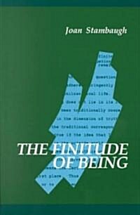 The Finitude of Being (Paperback)