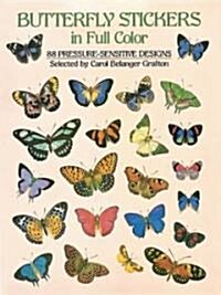 Butterfly Stickers in Full Color (Paperback)