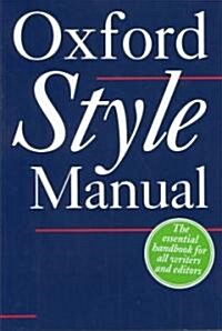 The Oxford Style Manual (Hardcover)