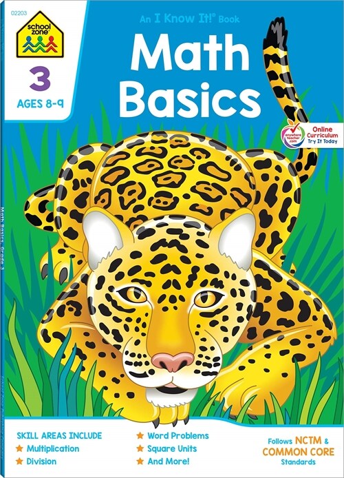 School Zone Math Basics Grade 3 Workbook (Paperback)