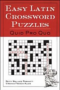 Easy Latin Crossword Puzzles (Paperback)