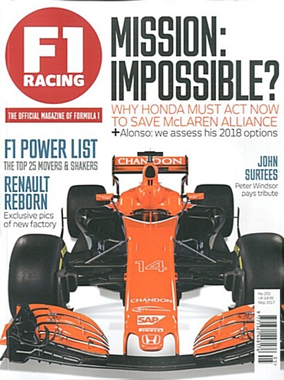 F1 RACING (월간 영국판): 2017년 05월호