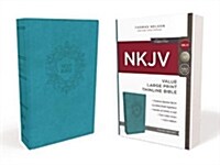 NKJV, Value Thinline Bible, Large Print, Imitation Leather, Blue, Red Letter Edition (Imitation Leather)