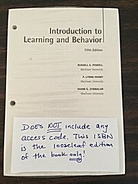 Introduction to Learning and Behavior, Loose-Leaf Version (Loose Leaf, 5)