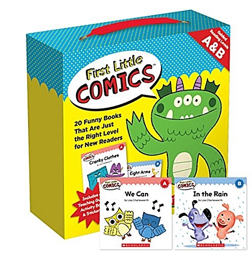First Little Comics Parent Pack: Levels A & B: 20 Funny Books That Are Just the Right Level for New Readers (Hardcover)