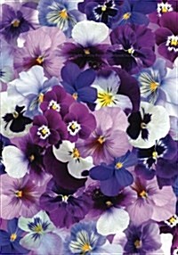 Floral Notebook: Pretty Purple Spring Notebook/Journal: Lined Journal or Notebook with Flowers (Paperback)