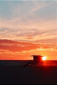 Journal: Sunset on Venice Beach, California, 6x9, 150 Lined Sheets (Front & Back Image Cover) (Paperback)