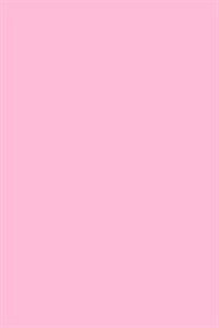 Journal Cotton Candy Pink Color Simple Plain Pink: (Notebook, Diary, Blank Book) (Paperback)