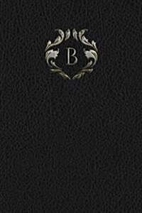 Monogram B Any Day Planner Notebook (Paperback)
