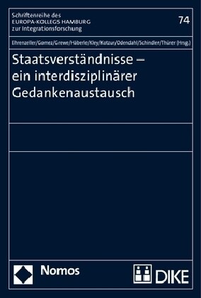 Staatsverstandnisse - Ein Interdisziplinarer Gedankenaustausch (Paperback)