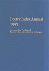 Poetry Index Annual 1993 (Hardcover)