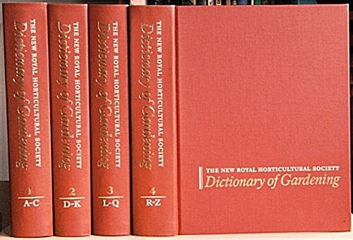 The New Royal Horticultural Society Dictionary of Gardening (Hardcover)