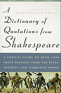 A Dictionary of Quotations from Shakespeare (Paperback)