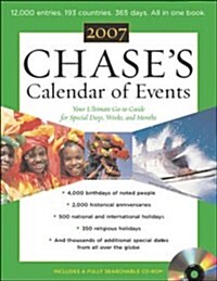Chases Calendar of Events 2007 (Paperback, CD-ROM)