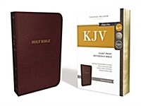 KJV, Reference Bible, Giant Print, Leather-Look, Burgundy, Red Letter Edition (Imitation Leather)