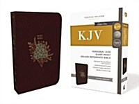 KJV, Deluxe Reference Bible, Personal Size Giant Print, Imitation Leather, Burgundy, Red Letter Edition (Imitation Leather)