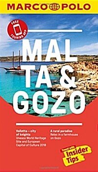 Malta & Gozo Marco Polo Pocket Guide [With App] (Paperback)
