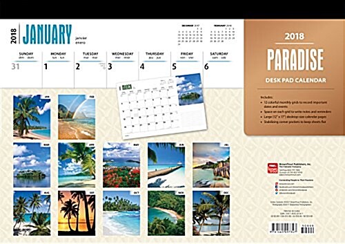 Paradise 2018 Calendar (Calendar, DES)