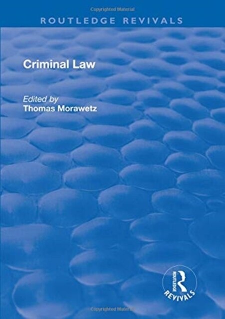 CRIMINAL LAW (Hardcover)