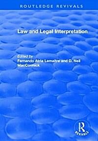 LAW AND LEGAL INTERPRETATION (Hardcover)